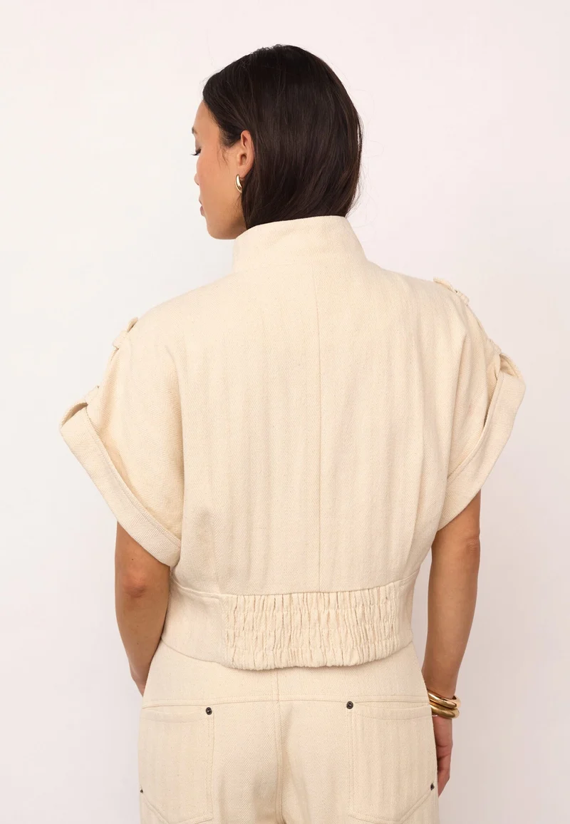 Co´Couture - Calincc Vest 500116 - 10003 - Creme