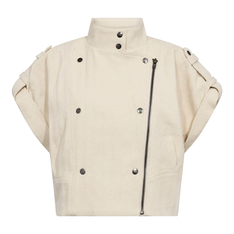 Co´Couture - Calincc Vest 500116 - 10003 - Creme