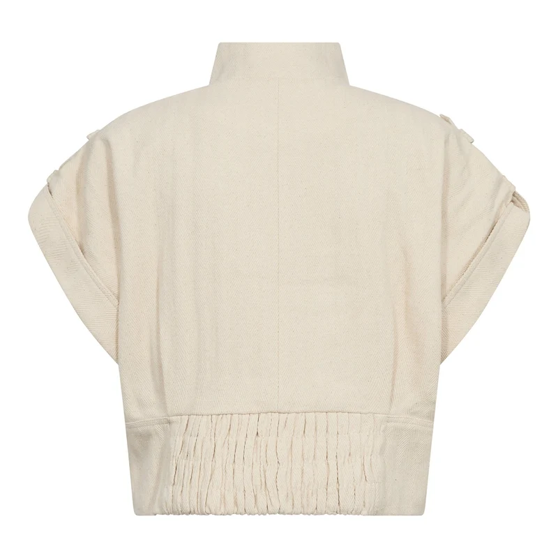 Co´Couture - Calincc Vest 500116 - 10003 - Creme