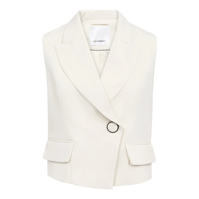 Co´Couture - Alinicc Wrap Vest 500082 - 10006 - Bone