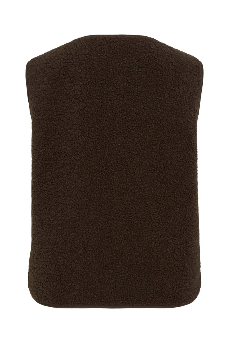 Vila - Viada Teddy Waistcoat - 4889823 Coffee Bean
