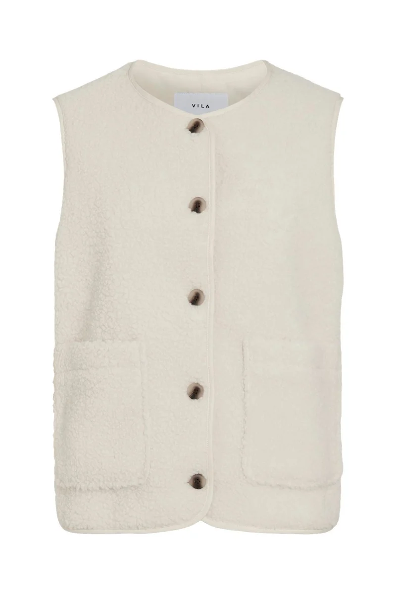 Vila - Viada Teddy Waistcoat - 4701040 Birch