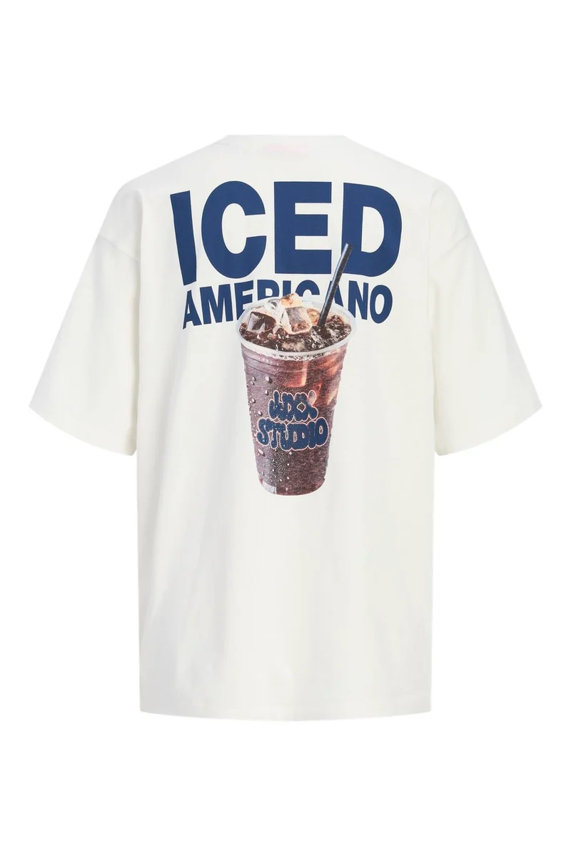 Jjxx - Jxmillow Loose Ss Tee Stydss26 - 5163390 Cloud Dancer Iced Americano