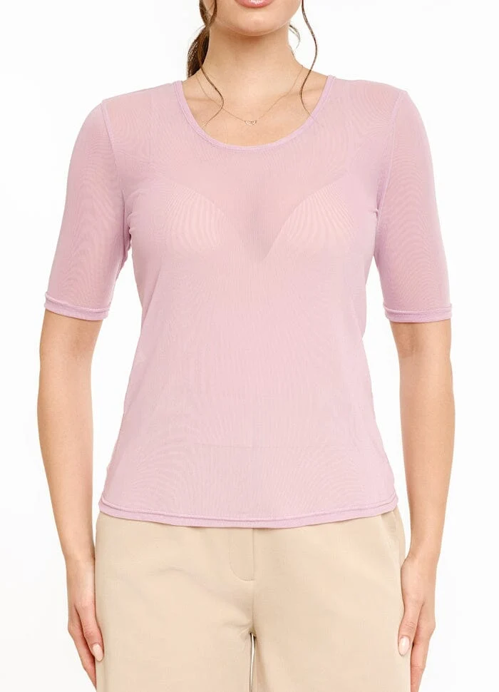 Liberte - Mesh Ss Tshirt 22064 - Lavender