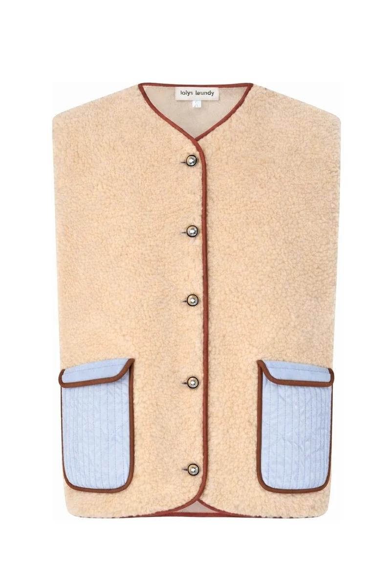 Lollys Laundry - Jacell Vest Sl 26427-1081 - 22 - Light Blue