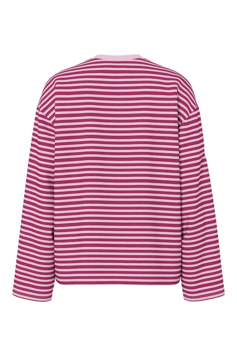 Pieces - Pcsadie Ls Top - 5102348 Roseate Spoonbill Raspberry Radiance