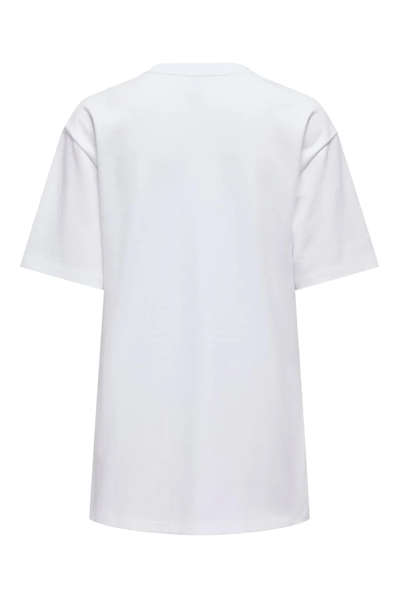 Only - Onlsuperior S/S O-Neck Long Top - 5085177 Bright White Paris