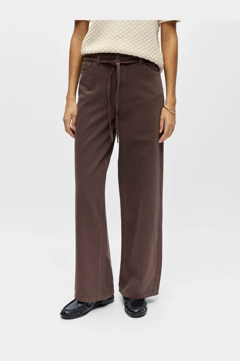 Object - Objrosie Wide Jeans - 5096864 Seal Brown