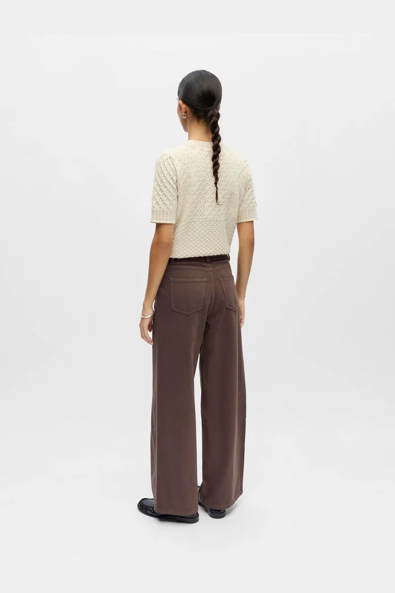 Object - Objrosie Wide Jeans - 5096864 Seal Brown