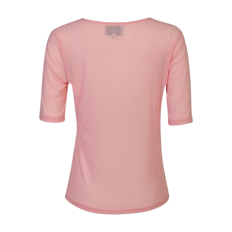 Liberte - Mesh Ss Tshirt, Dot 22011 - Rose