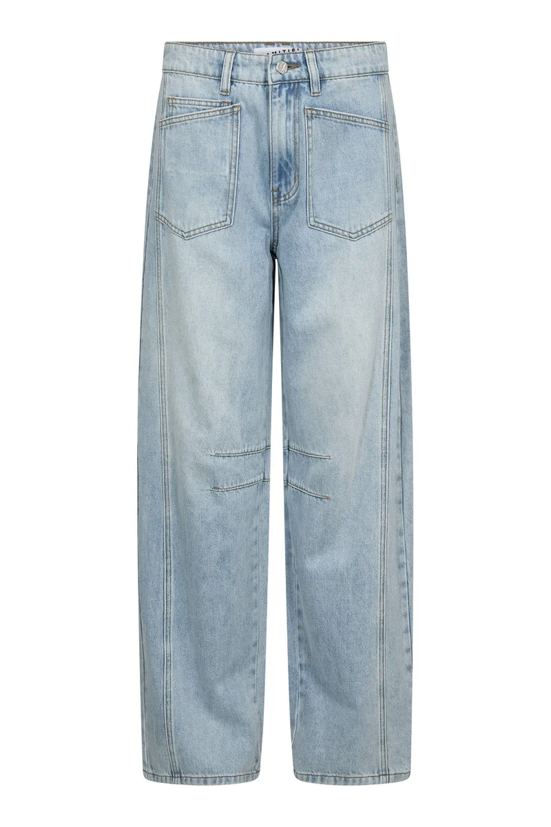 Haute L'Amitié - Barrel Front Pocket Jeans HL10700 - Bleached Denim