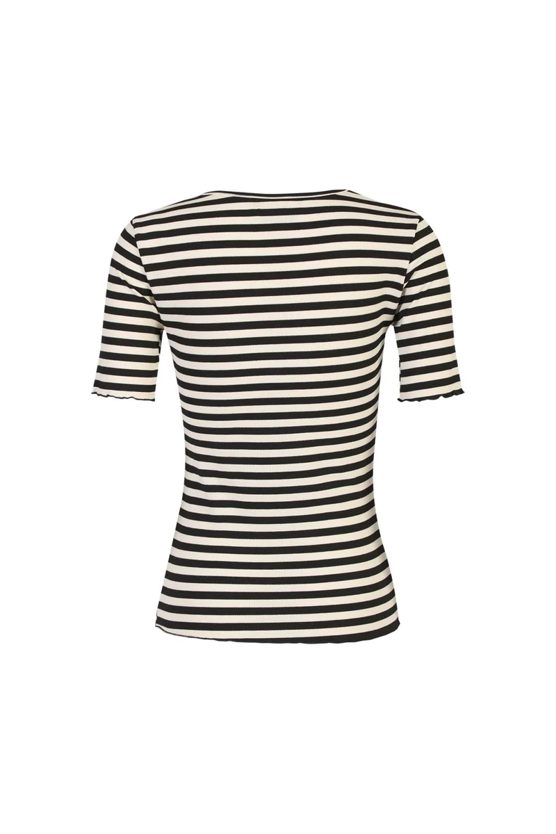 Liberte - Natalia Ss Blouse 9971 - Black Creme Stripe