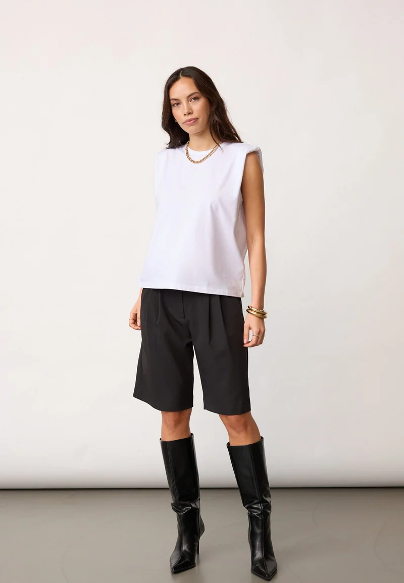 Co´Couture - Eddiecc Tee 43037 - 4000 - White