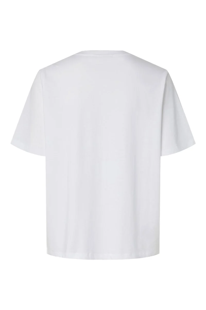 Pieces - Pcpop Ss Embelishment T-Shirt - 5079983 Bright White Lobster With Embelishment