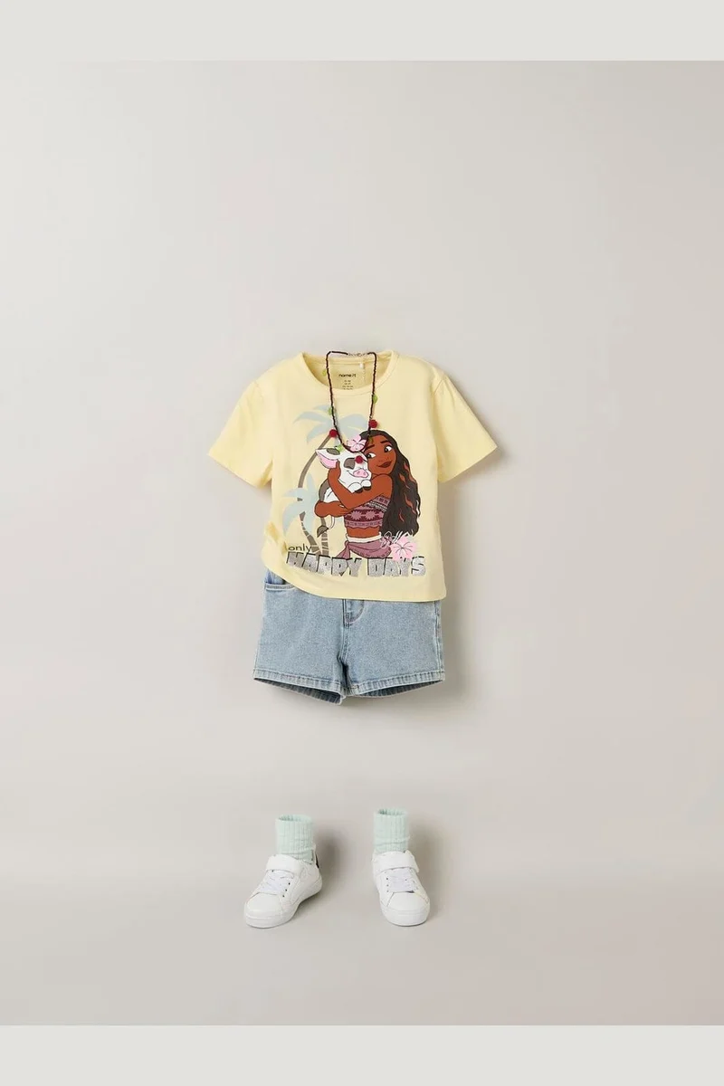 Name It - Nmfmidi Moana Ss Nreg Top Box Wdi - 4998572 Double Cream