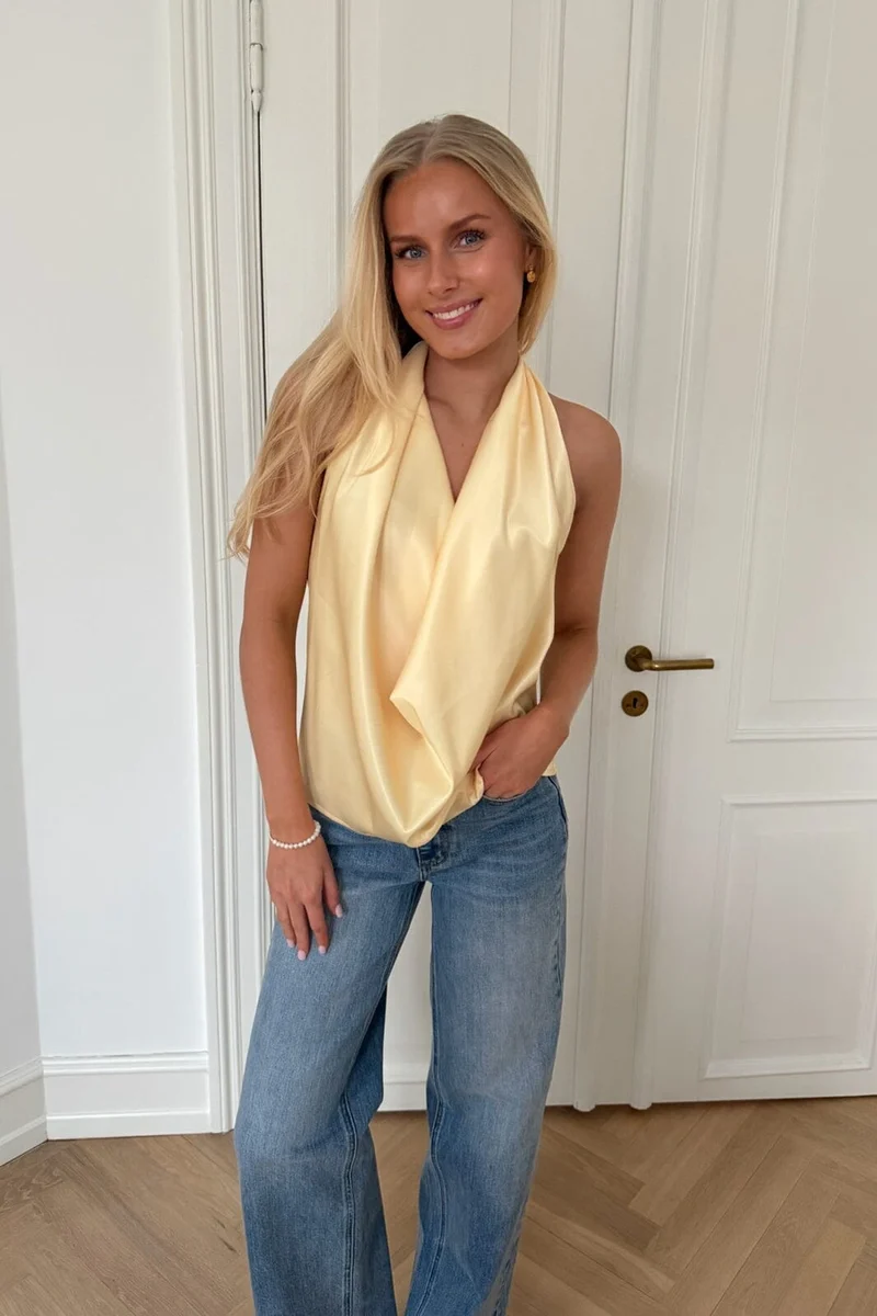BYIC - Hollyic Wrap Top A2553 - Yellow