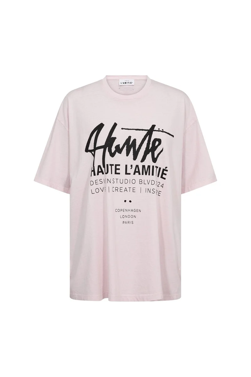Haute L'Amitié - Studio Loose Tag Tee HL10758 - Iced Rose