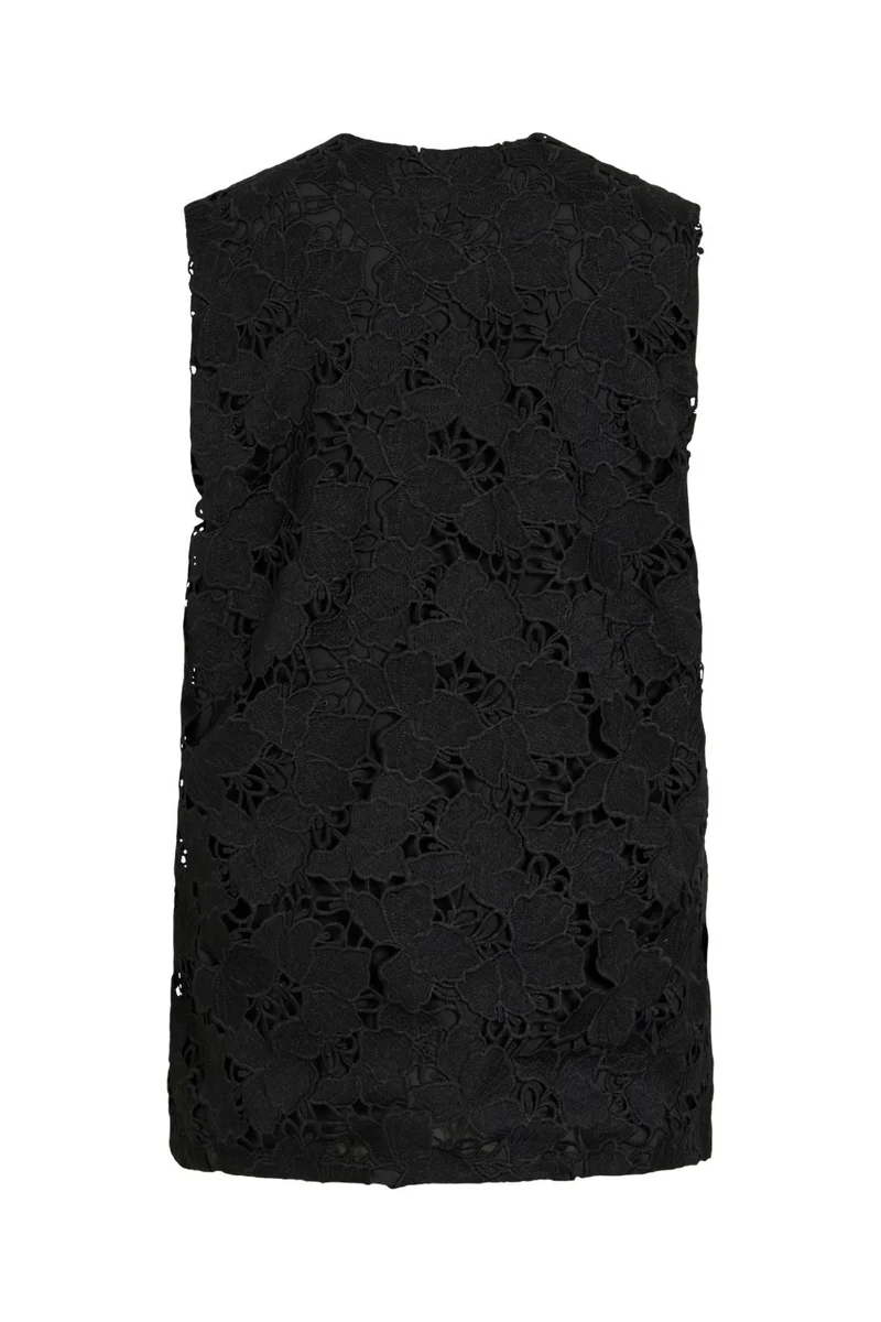 Vila - Vihylde Lace Vest - 5124610 Black