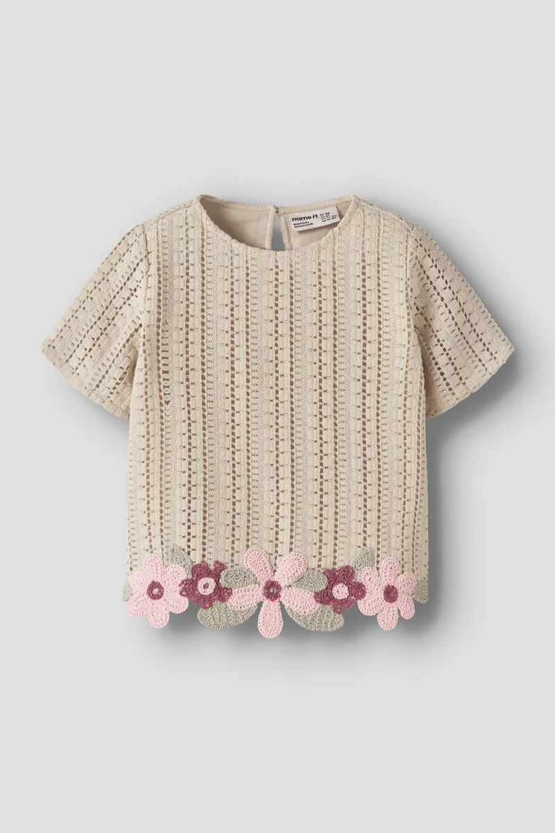 Name It - Nmfhadia Ss Top - 4996514 Almond Milk