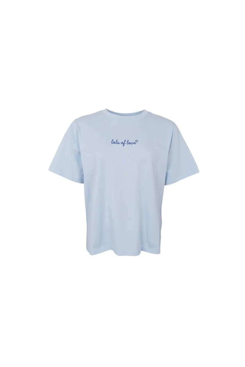 Black Colour - Bclove Ss Tee 41142 - Shirts - Lt. Blue