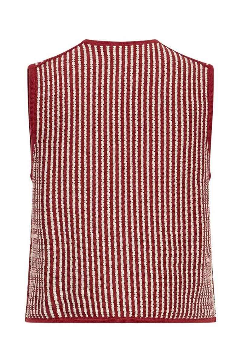 MSCH Copenhagen - Mschpriscilla Vest Stp 19918 - Rhubarb B Sand