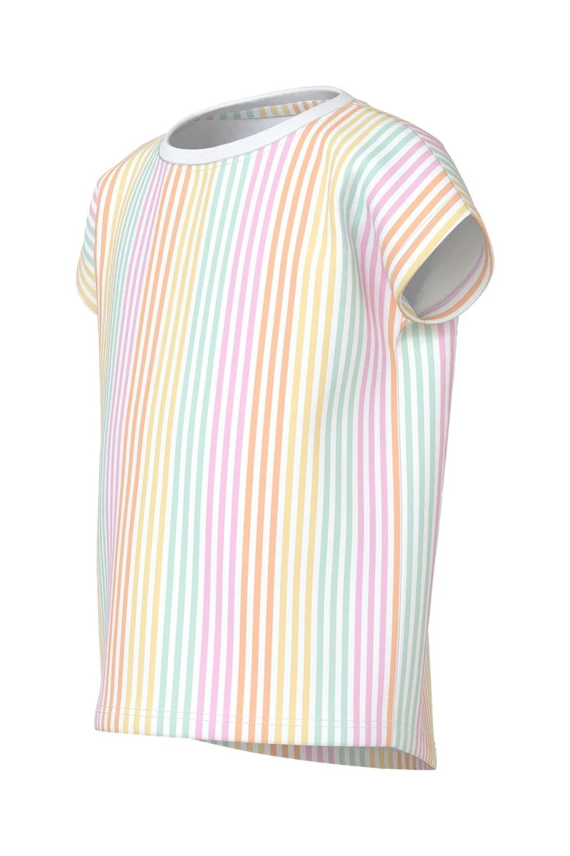 Name It - Nmfvigga Capsl Top - 5058597 Bright White Cool Stripe
