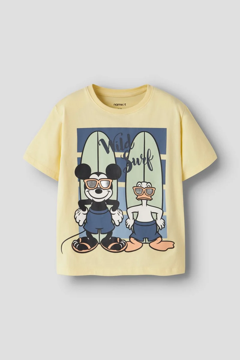 Name It - Nmmart Mickey Ss Nreg Top Box Wdi - 4998642 Double Cream
