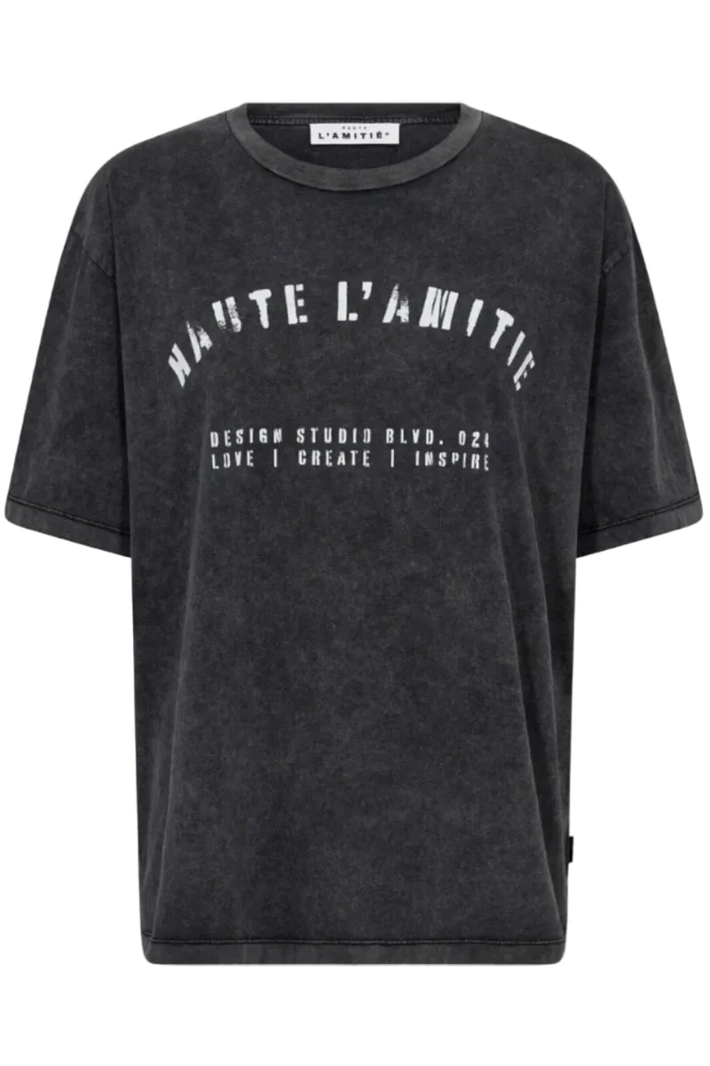 Haute L'Amitié - Noma Acid Curve Studio Tee HL10607 - Black Acid Wash