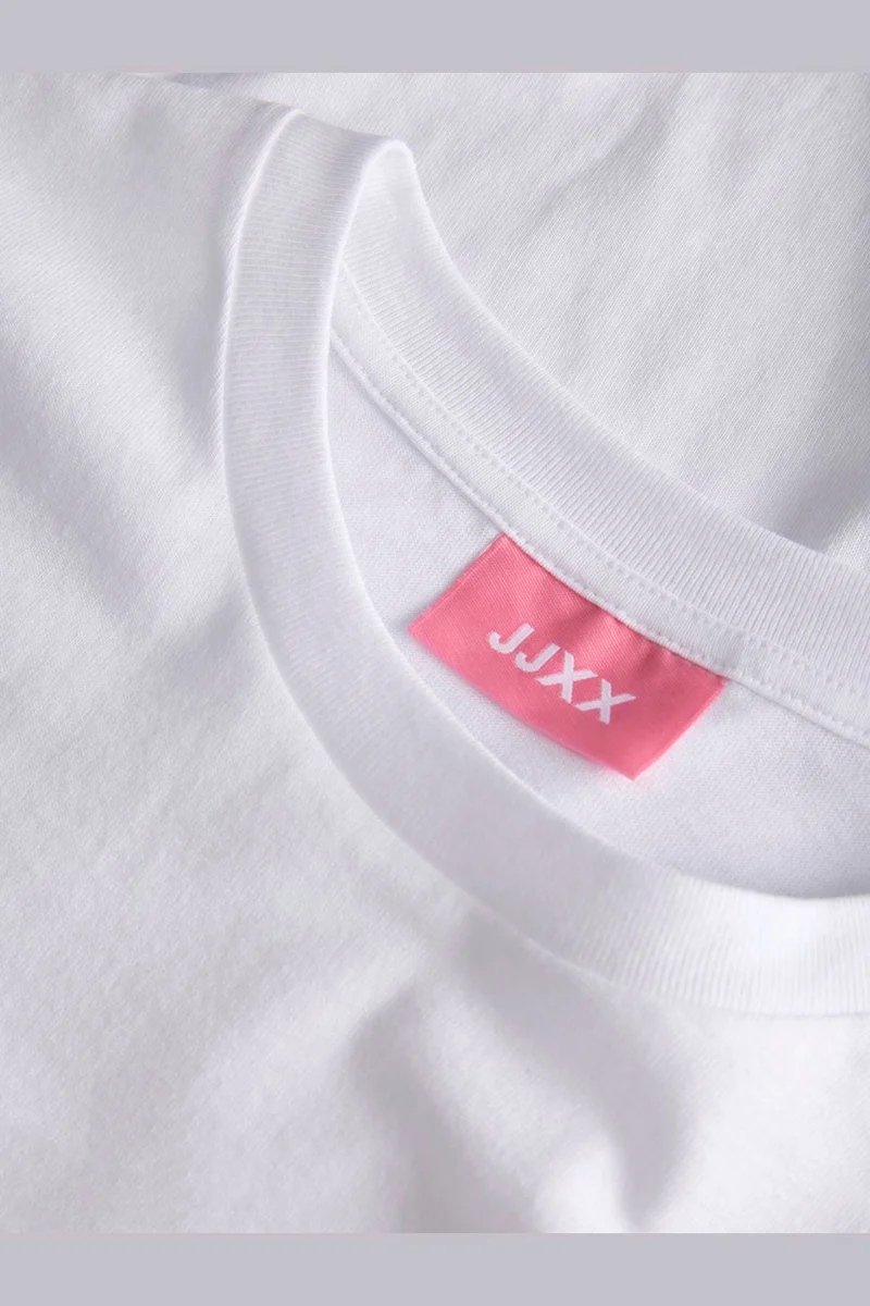 Jjxx - Jxmillow Loose Ss Tee Sp226 - 5008868 Bright White Strawberry