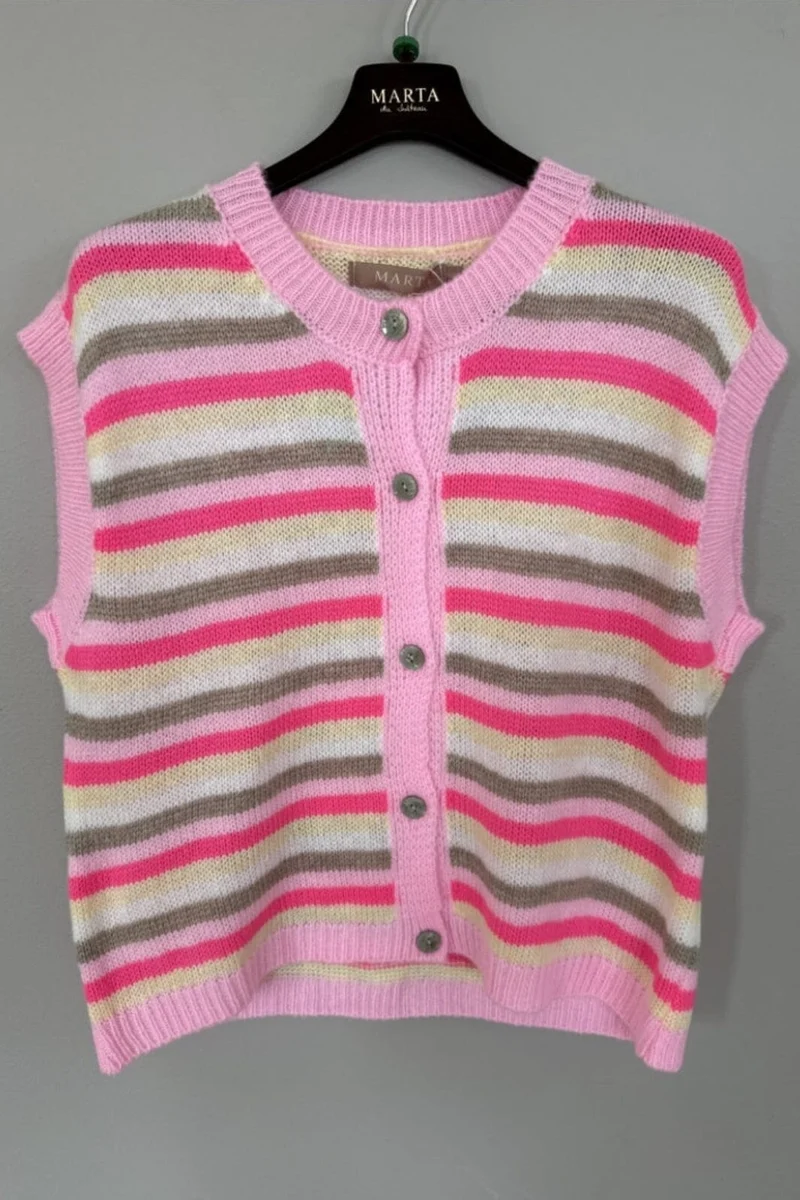 Marta Du Chateau - Mdcnovalie Vest 9603B - Pink