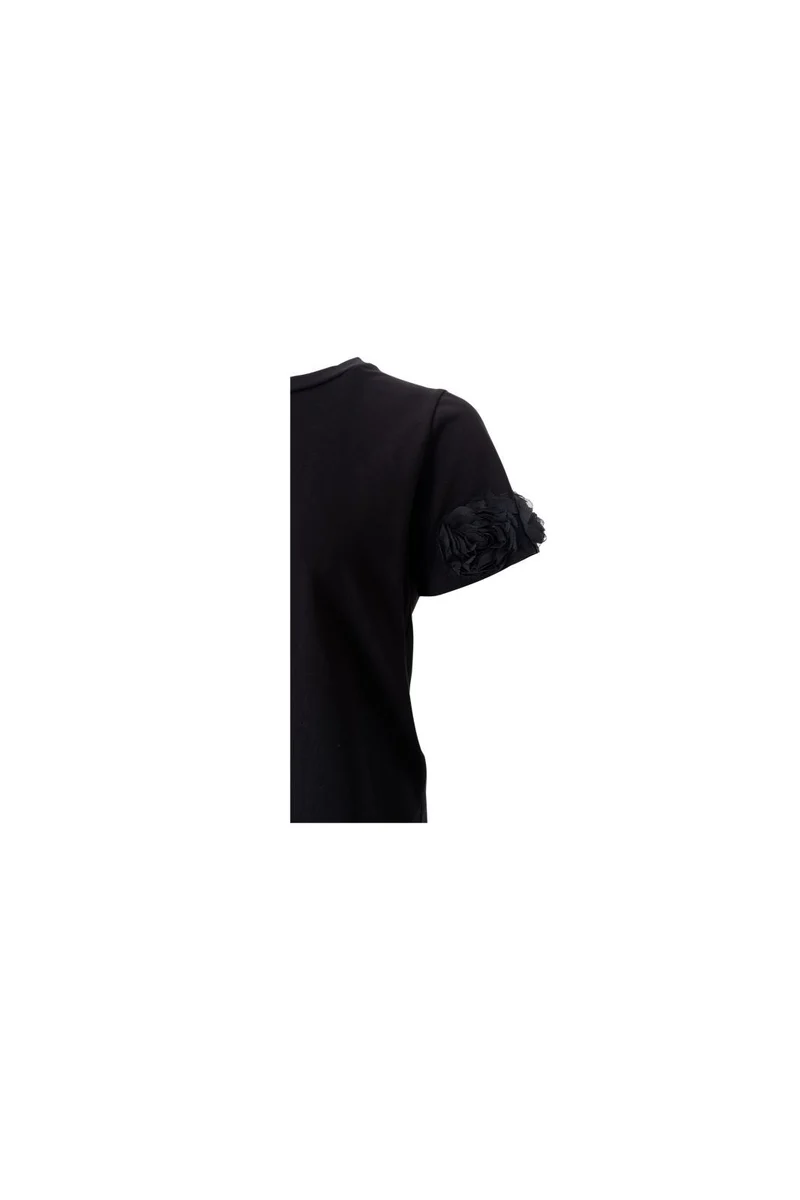 Black Colour - Bcmay Flowerpatch Tee 41102 - Shirts - Black