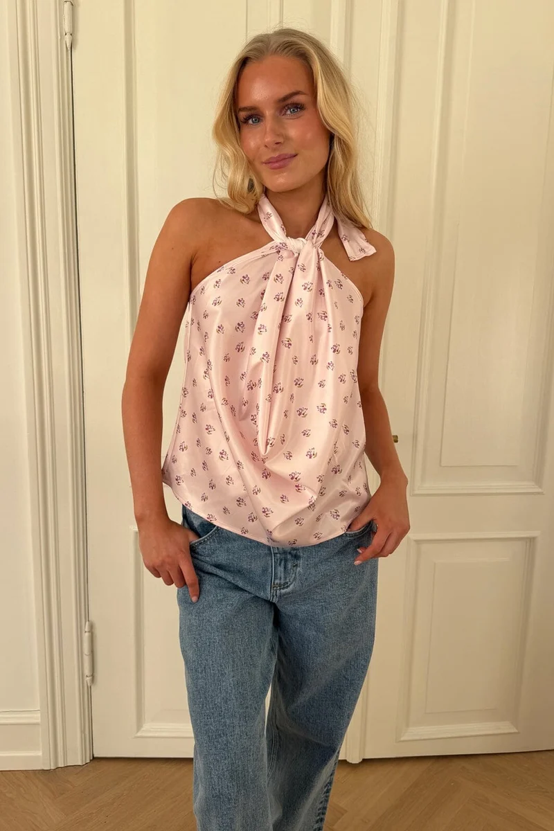 BYIC - Hollyic Wrap Top A2553 - Pink