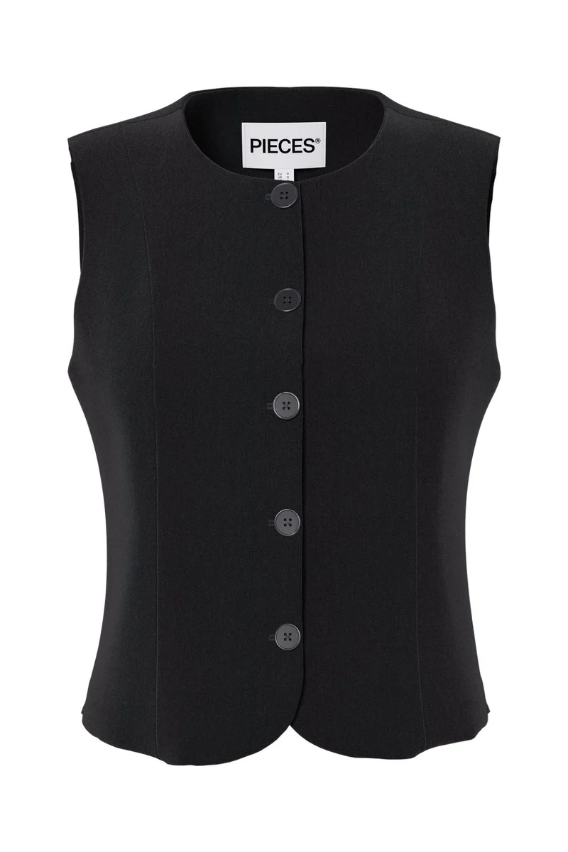 Pieces - Pckamil Fitted Vest - 4899770 Black