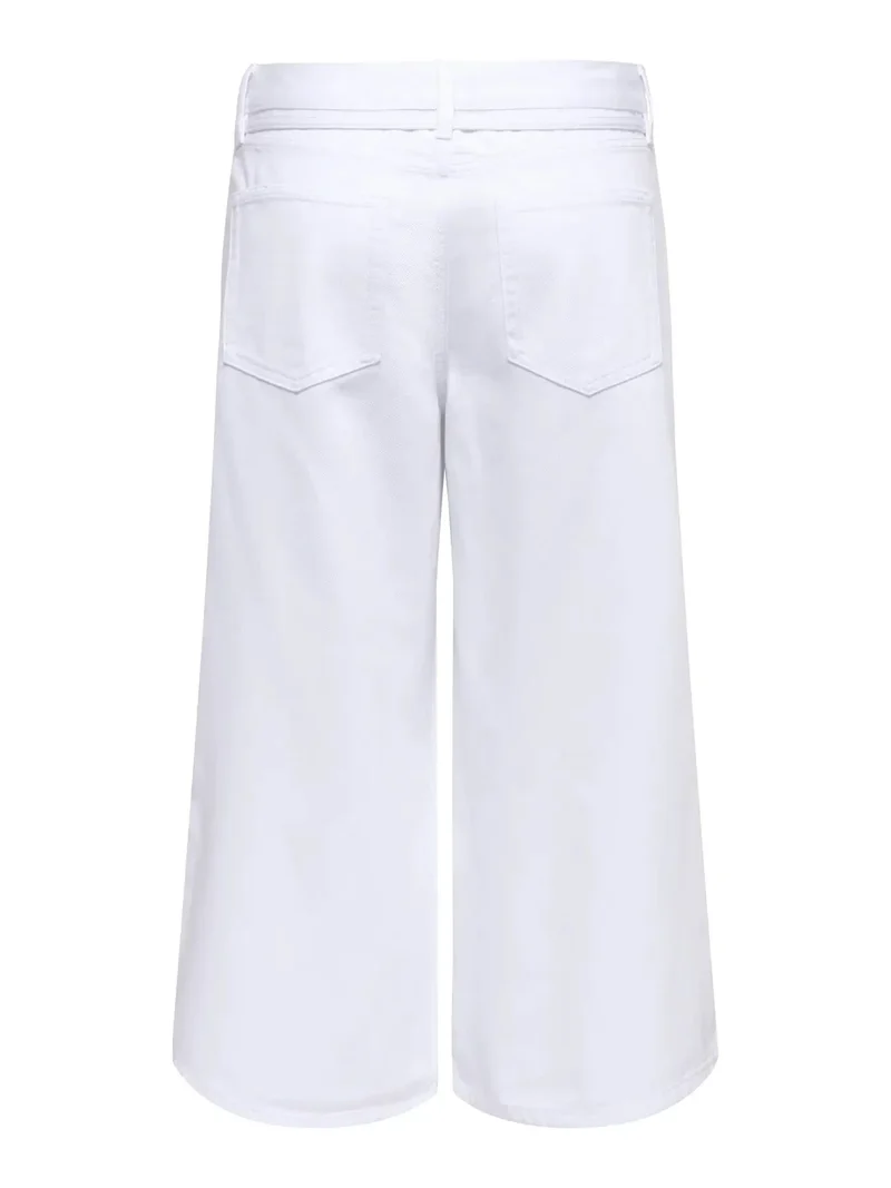 Only - Onlgianna Culotte Dot - 4991390 White Denim