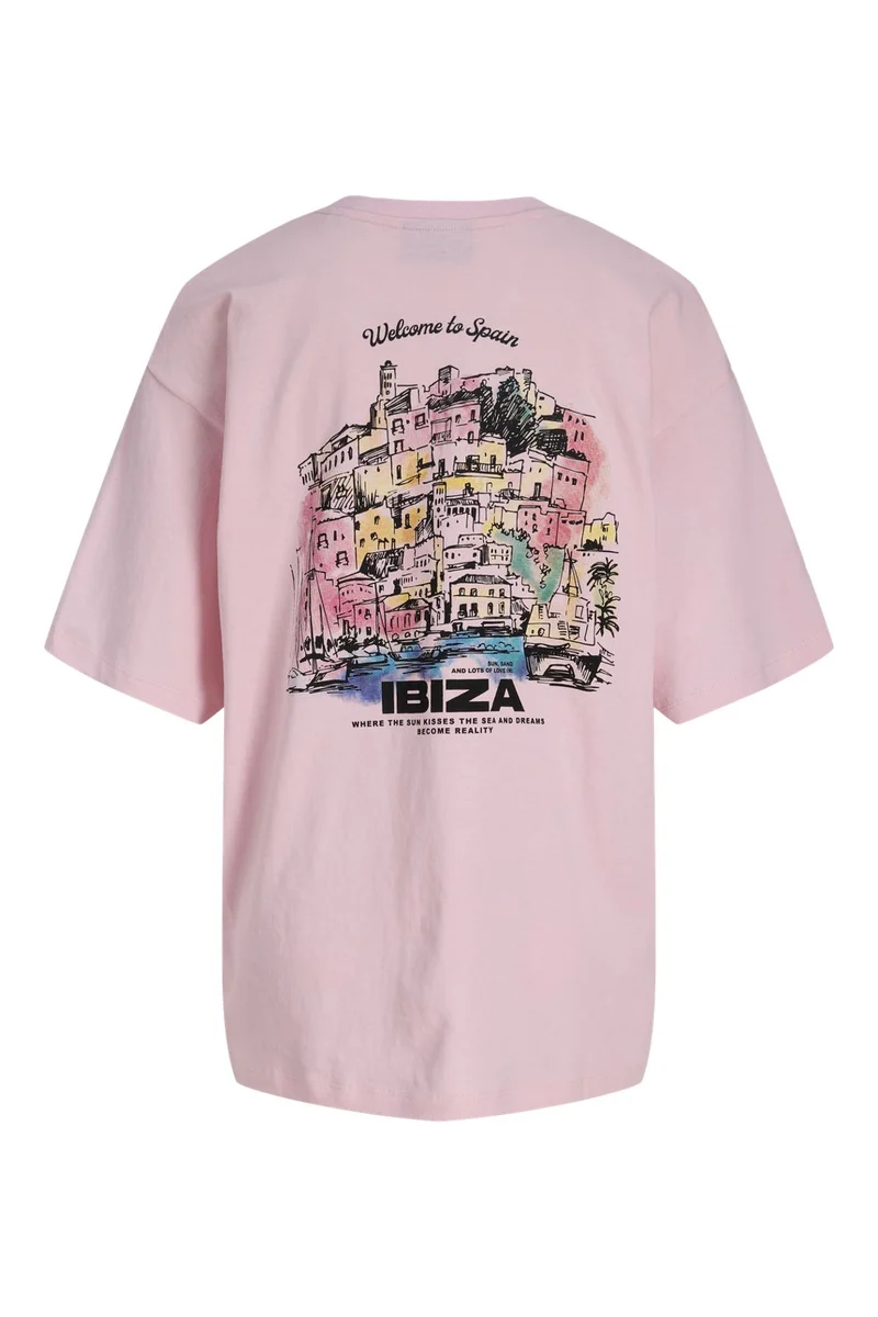 Jjxx - Jxmillow Loose Ss Tee Sp226 - 4979724 Pink Lady Welcome To Spain Ibiza