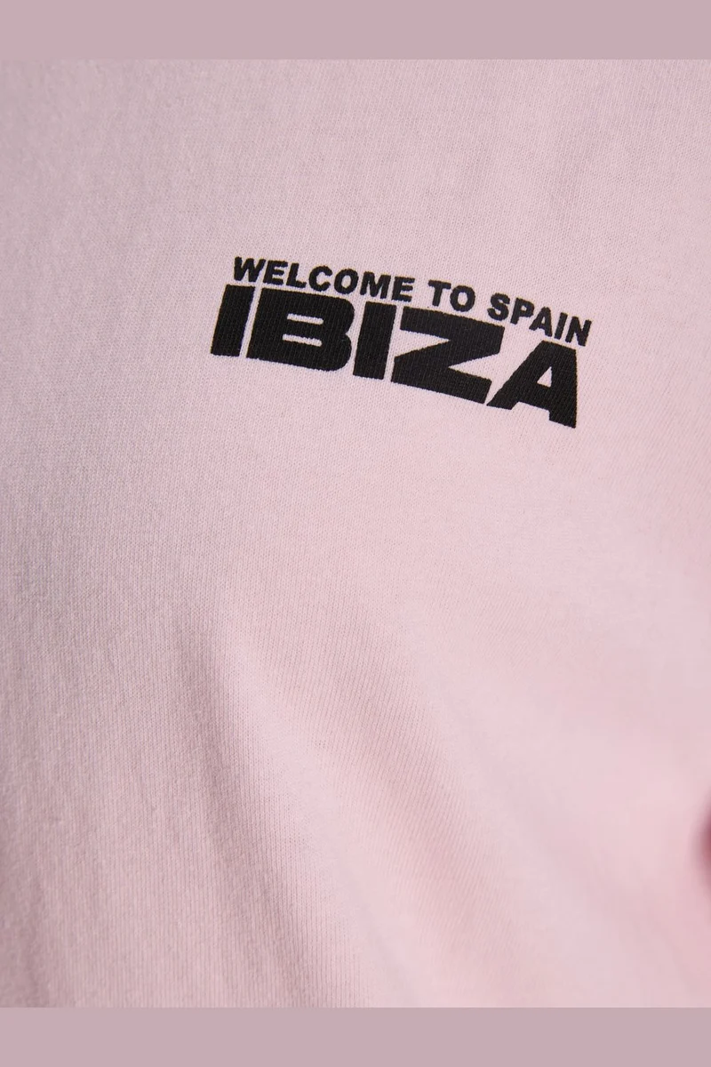 Jjxx - Jxmillow Loose Ss Tee Sp226 - 4979724 Pink Lady Welcome To Spain Ibiza