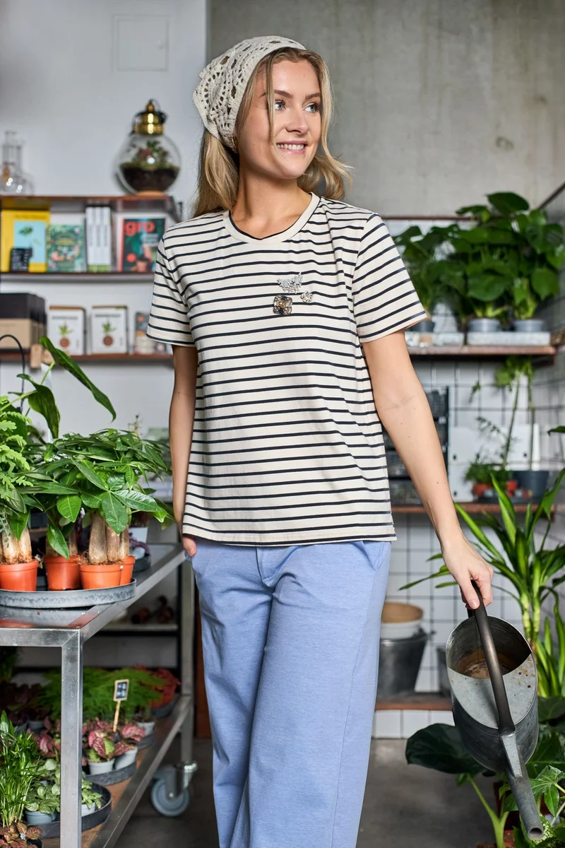 Black Colour - Bcmaylee Ss Tee 41069 - Shirts - Off White