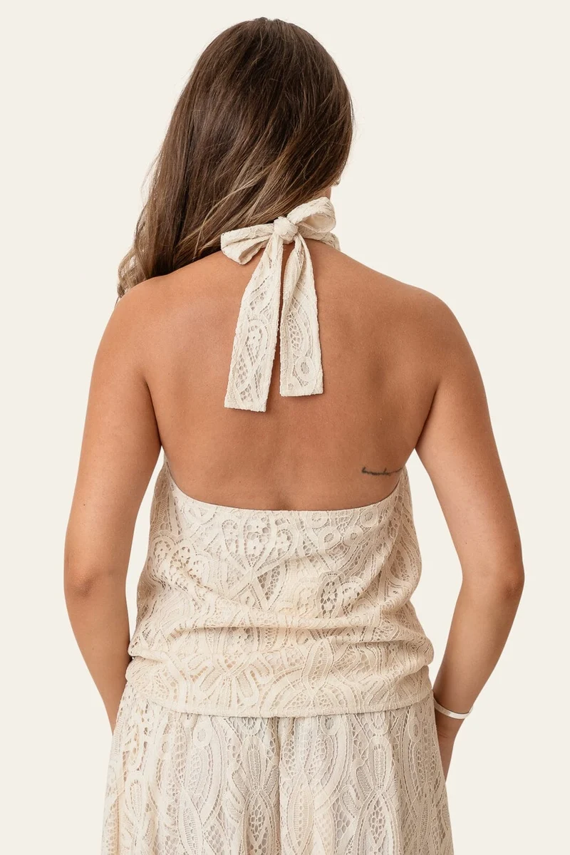 BYIC - Hollyic Wrap Top A25102 - Off White Lace