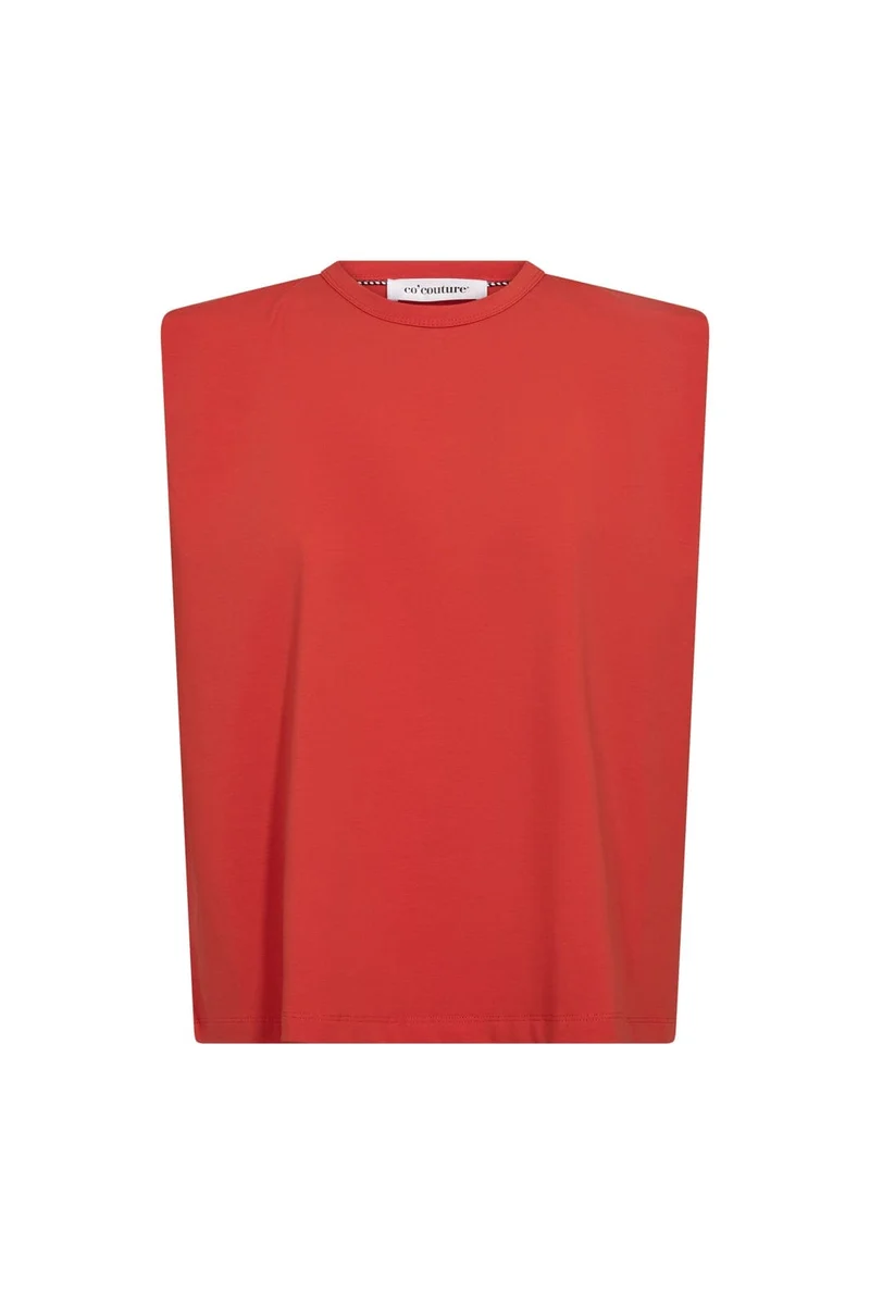 Co´Couture - Eddiecc Tee 43037 - 66 - Flame