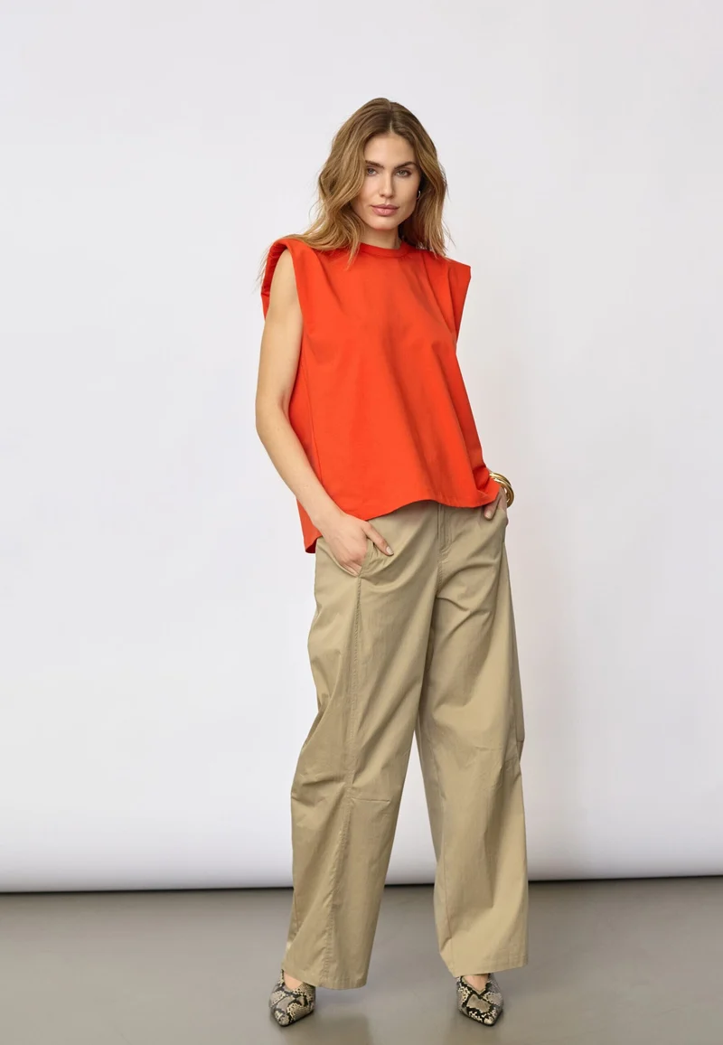 Co´Couture - Eddiecc Tee 43037 - 66 - Flame
