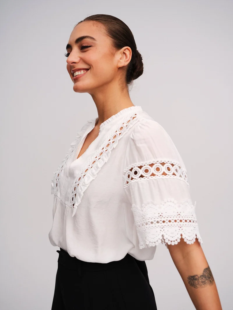 Gossia - Zelinego Blouse G3003 - Off-White