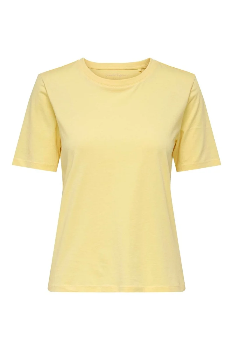 Only - Onlhappy S/S O-Neck Tee Pr - 5065225 Sunlight