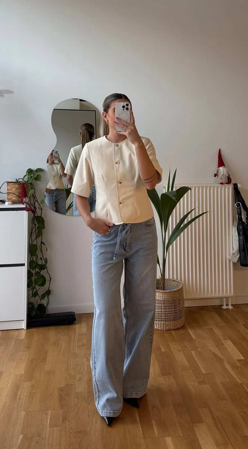 Modström - Isoldemd Solid Pants 59138 - 13636 - Bleach Blue Wash