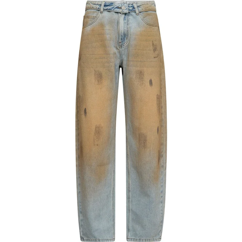 Haute L'Amitié - Barrel Vintage Wash Flip Jeans HL10717 - Bleach Dirt Denim