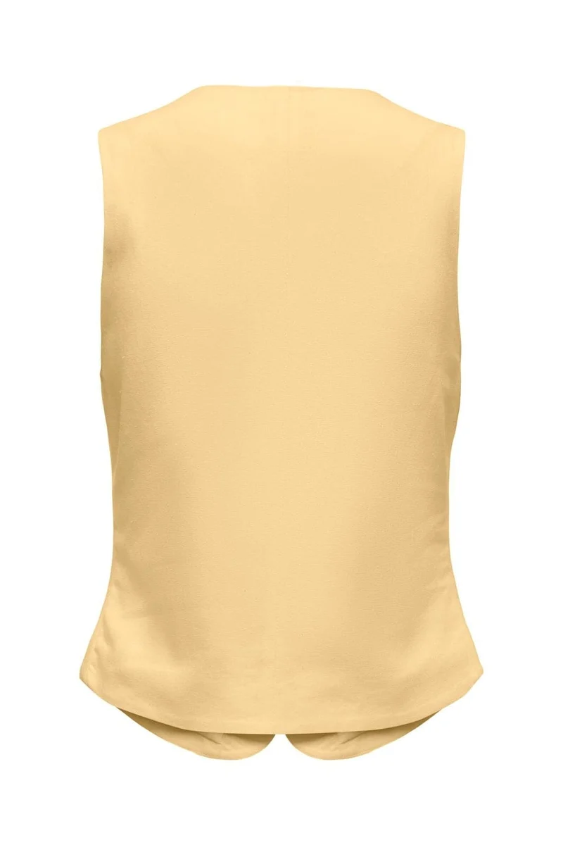 Only - Onlgoa S/L Linen Bl Waistcoat Cc Tlr - 4984923 Sunlight