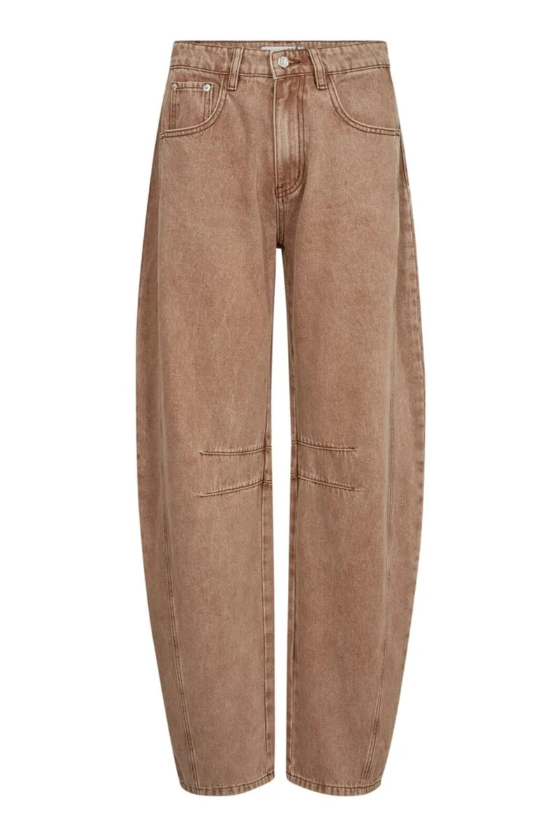 Haute L'Amitié - Drew Barrel Panel Tall Jeans HL10527 - Camel