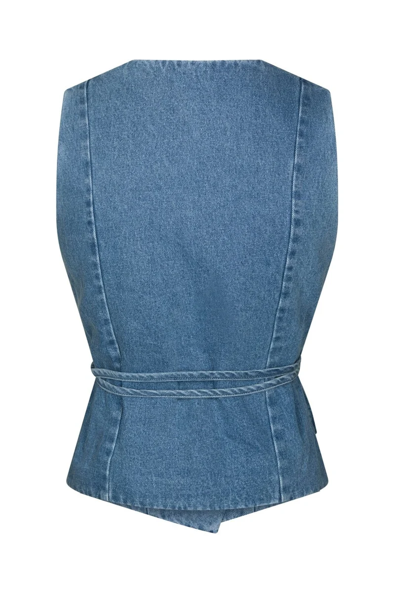 Neo Noir - Samara Denim Waistcoat 168983 - 140 - Blue