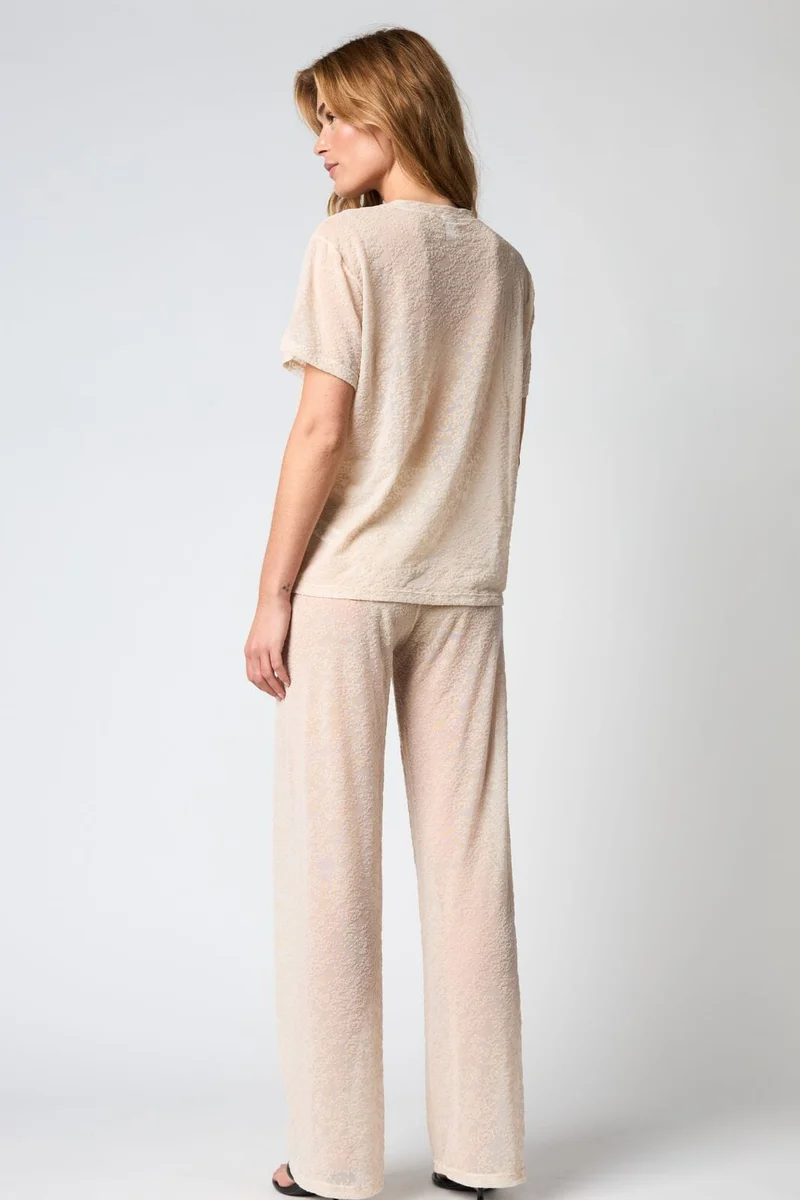 Hype The Detail - Lace Tee Oversiz 852-25 - 3 - Powder