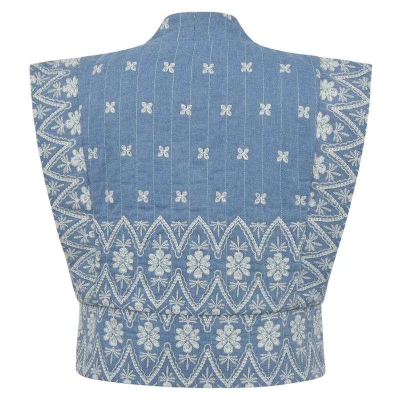 Gossia - Aninago Ji Vest G2876 - Chambrey Blue