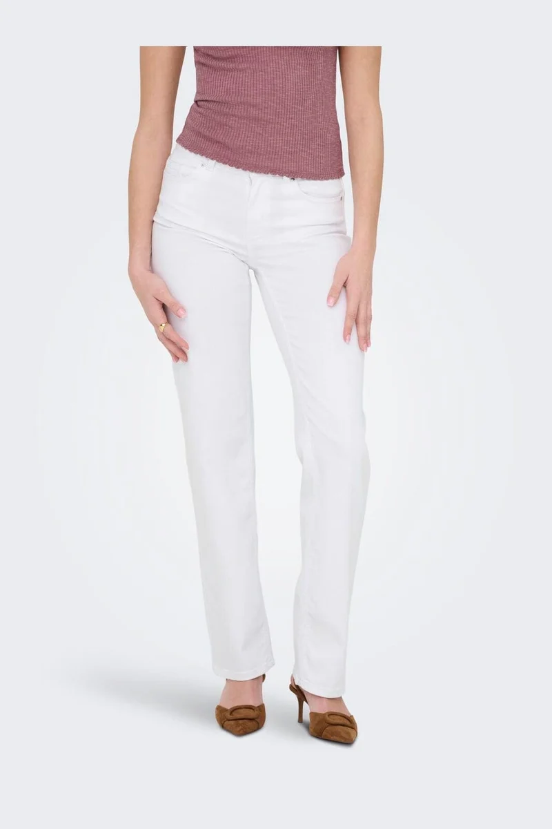 Only - Onlblush Mid Straight Dot - 4641415 White